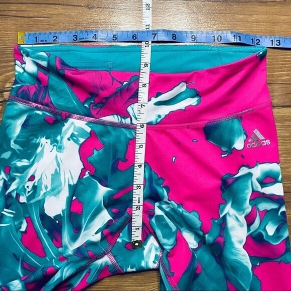 Adidas Climalite Floral Print Cropped‎ Pant Size Small - Picture 6 of 9